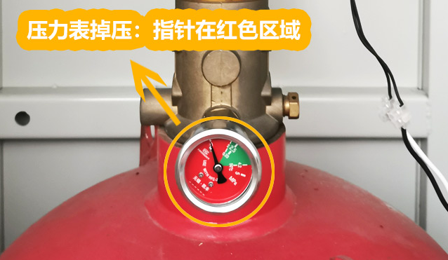 上海氣體滅火鋼瓶壓力表或連接處問題